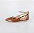 SCARPIN SALTO BAIXO BLOCO COURO MARROM NUDE CLARO CONFORTAVEL - Imagem 1