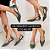 SCARPIN SALTO BAIXO BLOCO COURO MARROM NUDE CLARO CONFORTAVEL - Imagem 7