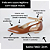 SCARPIN SALTO BAIXO BLOCO COURO MARROM NUDE CLARO CONFORTAVEL - Imagem 2