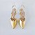 SCARPIN SALTO FINO COURO DOURADO CONFORTAVEL - Imagem 6