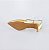 SCARPIN SALTO FINO COURO DOURADO CONFORTAVEL - Imagem 7