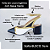 SCARPIN SALTO BAIXO BLOCO COURO PRETO BRANCO DOURADO CONFORTAVEL - Imagem 2