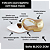 SCARPIN SALTO BAIXO BLOCO COURO BRANCO DOURADO CONFORTAVEL - Imagem 2