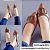 MULE SALTO BAIXO BLOCO COURO OFF WHITE PRATA VELHA CONFORTAVEL - Imagem 10