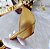 SCARPIN SALTO BAIXO FINO COURO DOURADO CONFORTAVEL - Imagem 5