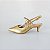 SCARPIN SALTO BAIXO FINO COURO DOURADO CONFORTAVEL - Imagem 1