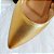 SCARPIN SALTO BAIXO FINO COURO DOURADO CONFORTAVEL - Imagem 5