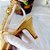 SCARPIN SALTO BAIXO FINO COURO DOURADO CONFORTAVEL - Imagem 4