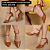 SCARPIN SALTO BAIXO FINO COURO METALIZADO GRAFITE CONFORTAVEL - Imagem 7