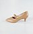 SCARPIN SALTO BAIXO FINO COURO NUDE ESCURO CONFORTAVEL - Imagem 1