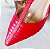 SCARPIN SALTO BAIXO FINO COURO VERMELHO CAMPARI CONFORTAVEL - Imagem 4