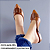 MULE SALTO BLOCO COURO PRETO DOURADO CONFORTAVEL - Imagem 8