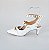 SCARPIN SALTO FINO COURO BRANCO CONFORTAVEL - Imagem 1