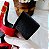 SCARPIN SALTO BLOCO COURO ZEBRA PRETO VERMELHO CONFORTAVEL - Imagem 5