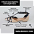 SCARPIN SALTO BLOCO COURO NUDE CLARO PRETO CONFORTAVEL - Imagem 2