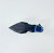 SCARPIN SALTO BAIXO FINO COURO AZUL BIC PRETO CONFORTAVEL - Imagem 6