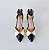 SCARPIN SALTO TACA COURO DOURADO BRANCO PRETO CONFORTAVEL - Imagem 3
