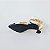 SCARPIN SALTO TACA COURO DOURADO BRANCO PRETO CONFORTAVEL - Imagem 6