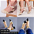 SCARPIN SALTO TACA COURO DOURADO BRANCO PRETO CONFORTAVEL - Imagem 7