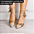 SCARPIN SALTO FINO COURO CINZA PRATA CONFORTAVEL - Imagem 8