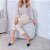 SCARPIN SALTO BLOCO COURO NUDE CLARO CONFORTAVEL - Imagem 6