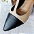 SCARPIN SALTO BLOCO COURO NUDE CLARO CONFORTAVEL - Imagem 7