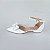SCARPIN SALTO BLOCO COURO BRANCO CONFORTAVEL - Imagem 1