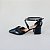 SCARPIN SALTO BLOCO COURO PRETO CONFORTAVEL - Imagem 1
