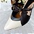 SCARPIN SALTO BLOCO COURO OFF WHITE CAFE CONFORTAVEL - Imagem 4