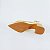 SCARPIN SALTO BLOCO COURO DOURADO CONFORTAVEL - Imagem 6