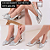 SCARPIN SALTO BLOCO COURO DOURADO CONFORTAVEL - Imagem 7