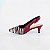 SCARPIN SALTO FINO COURO ZEBRA MARSALA CONFORTAVEL - Imagem 1
