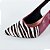 SCARPIN SALTO FINO COURO ZEBRA MARSALA CONFORTAVEL - Imagem 4