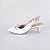 SCARPIN SALTO FINO COURO BRANCO CONFORTAVEL - Imagem 1