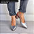 SCARPIN SALTO BLOCO COURO ROSA BEBE CONFORTAVEL - Imagem 6
