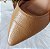 SCARPIN SALTO BLOCO COURO NUDE MEDIO CONFORTAVEL - Imagem 5