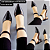 SCARPIN SALTO BLOCO COURO NUDE MEDIO CONFORTAVEL - Imagem 7