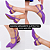 SCARPIN SALTO BLOCO COURO MARROM CONFORTAVEL - Imagem 7