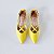 SCARPIN SALTO FINO COURO AMARELO CONFORTAVEL - Imagem 3