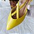 SCARPIN SALTO FINO COURO AMARELO CONFORTAVEL - Imagem 4