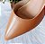 SCARPIN SALTO BLOCO COURO NUDE MEDIO DOURADO CONFORTAVEL - Imagem 4