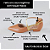 SCARPIN SALTO BLOCO COURO NUDE MEDIO DOURADO CONFORTAVEL - Imagem 2
