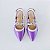 SCARPIN SALTO FINO COURO ROXO LILAS CONFORTAVEL - Imagem 3