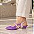 SCARPIN SALTO FINO COURO ROXO LILAS CONFORTAVEL - Imagem 3
