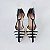 SCARPIN SALTO FINO COURO OFF WHITE PRETO CONFORTAVEL - Imagem 5