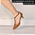 SCARPIN SALTO FINO COURO OFF WHITE PRETO CONFORTAVEL - Imagem 8