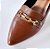 MOCASSIM SALTO BLOCO COURO MARROM CONFORTAVEL - Imagem 6