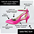 SCARPIN SALTO FINO COURO PINK CONFORTAVEL - Imagem 2