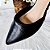 SCARPIN SALTO FINO COURO PRETO MARROM CONFORTAVEL - Imagem 3