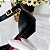 SCARPIN SALTO FINO COURO PRETO VERMELHO CONFORTAVEL - Imagem 3